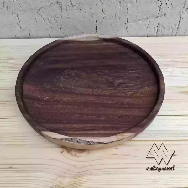 سینی چوبی گرد کد d129