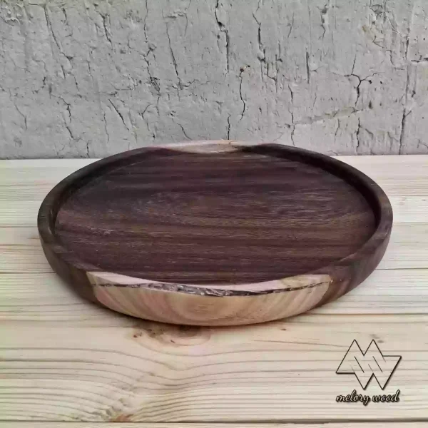 سینی چوبی گرد کد d129