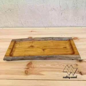 سینی چوبی دفرمه کد d128