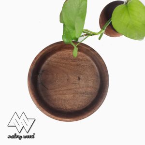 Wooden fruit bowl