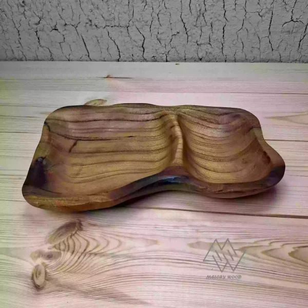 ظرف دو قسمتی چوبی کد d218