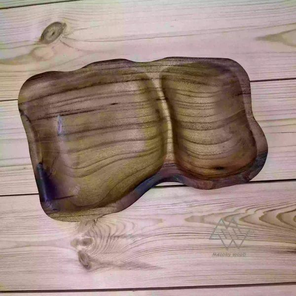 ظرف دو قسمتی چوبی کد d218