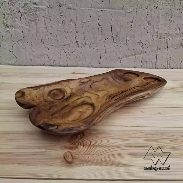 ظرف سرو چوبی کد d351