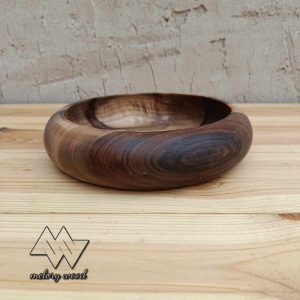کاسه خمره ای چوب گردو قابل شست و شو d518 , d519