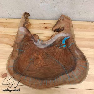 میوه خوری دفرمه چوب گردو کد d553